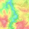 Mapa topográfico Sainte-Anne du Houlin, altitude, relevo