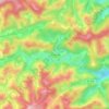 Mapa topográfico São Rafael, altitude, relevo