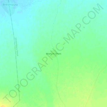 Mapa topográfico Modra Ki Dhani, altitude, relevo
