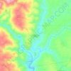 Mapa topográfico Sobrainho da Ribeira, altitude, relevo