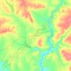 Mapa topográfico Coutoda Serrinha, altitude, relevo