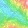 Mapa topográfico Le Fregnoley, altitude, relevo