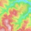 Mapa topográfico Piéfaud, altitude, relevo