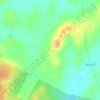 Mapa topográfico La Vega Alta, altitude, relevo
