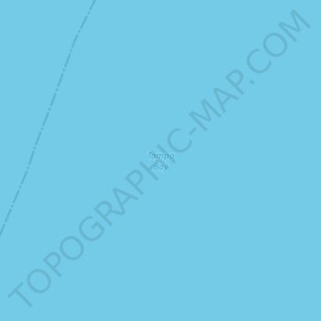 Mapa topográfico Tampa Bay, altitude, relevo