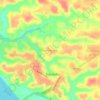 Mapa topográfico Iranduba, altitude, relevo