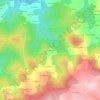 Mapa topográfico Arganosa, altitude, relevo