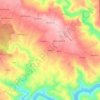 Mapa topográfico Romão, altitude, relevo