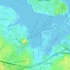 Mapa topográfico Bowery Bay, altitude, relevo
