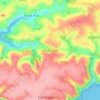 Mapa topográfico Chivelstone, altitude, relevo