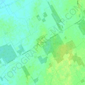Mapa topográfico Dundela, altitude, relevo