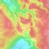 Mapa topográfico Derrière les Aires, altitude, relevo