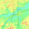 Mapa topográfico Gunung Sugih, altitude, relevo
