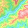 Mapa topográfico Zorro, altitude, relevo