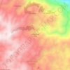 Mapa topográfico Las Pilas del Sicil, altitude, relevo