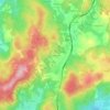 Mapa topográfico Népoulas, altitude, relevo