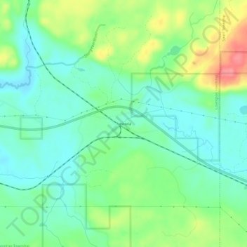 Mapa topográfico Nestoria, altitude, relevo