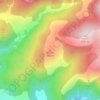 Mapa topográfico Turons, altitude, relevo
