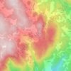 Mapa topográfico Agros, altitude, relevo