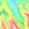 Mapa topográfico Fontes, altitude, relevo