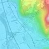Mapa topográfico En Courtenaux, altitude, relevo