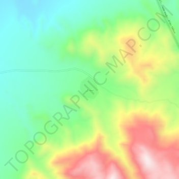 Mapa topográfico سدی, altitude, relevo