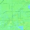 Mapa topográfico Miami Gardens, altitude, relevo