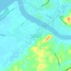 Mapa topográfico Kampung Sungai Sebuan Besar, altitude, relevo