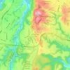 Mapa topográfico Colonia San Jose, altitude, relevo