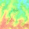 Mapa topográfico Les Tertreaux, altitude, relevo