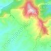 Mapa topográfico Ελληνικό, altitude, relevo