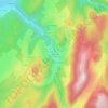 Mapa topográfico Chez Gavet, altitude, relevo