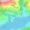 Mapa topográfico Roubeyère, altitude, relevo
