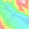 Mapa topográfico Yuracmayo, altitude, relevo