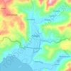 Mapa topográfico Panggul, altitude, relevo