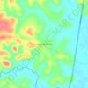 Mapa topográfico Sauípe de Dentro, altitude, relevo