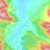 Mapa topográfico Benito Juárez, altitude, relevo