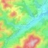 Mapa topográfico Vignes de Fréchuret, altitude, relevo