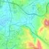Mapa topográfico Rapadas, altitude, relevo