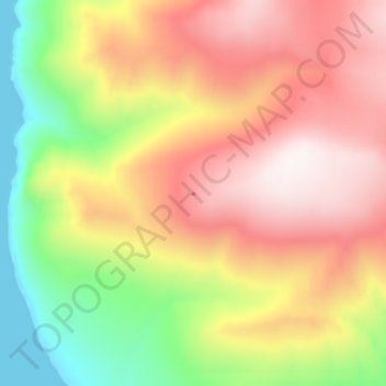 Mapa topográfico Challenger Mountains, altitude, relevo