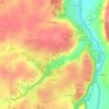 Mapa topográfico Lavaud, altitude, relevo
