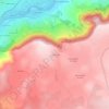 Mapa topográfico Les Combets, altitude, relevo