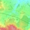 Mapa topográfico Le Moutier, altitude, relevo