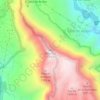 Mapa topográfico San Bartolomé de Tirajana, altitude, relevo