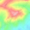 Mapa topográfico Caneca, altitude, relevo