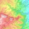 Mapa topográfico Les Ballages, altitude, relevo
