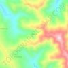 Mapa topográfico Marao, altitude, relevo