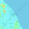 Mapa topográfico Kuala Terengganu, altitude, relevo