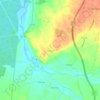 Mapa topográfico Corujeira, altitude, relevo