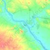 Mapa topográfico Tete, altitude, relevo